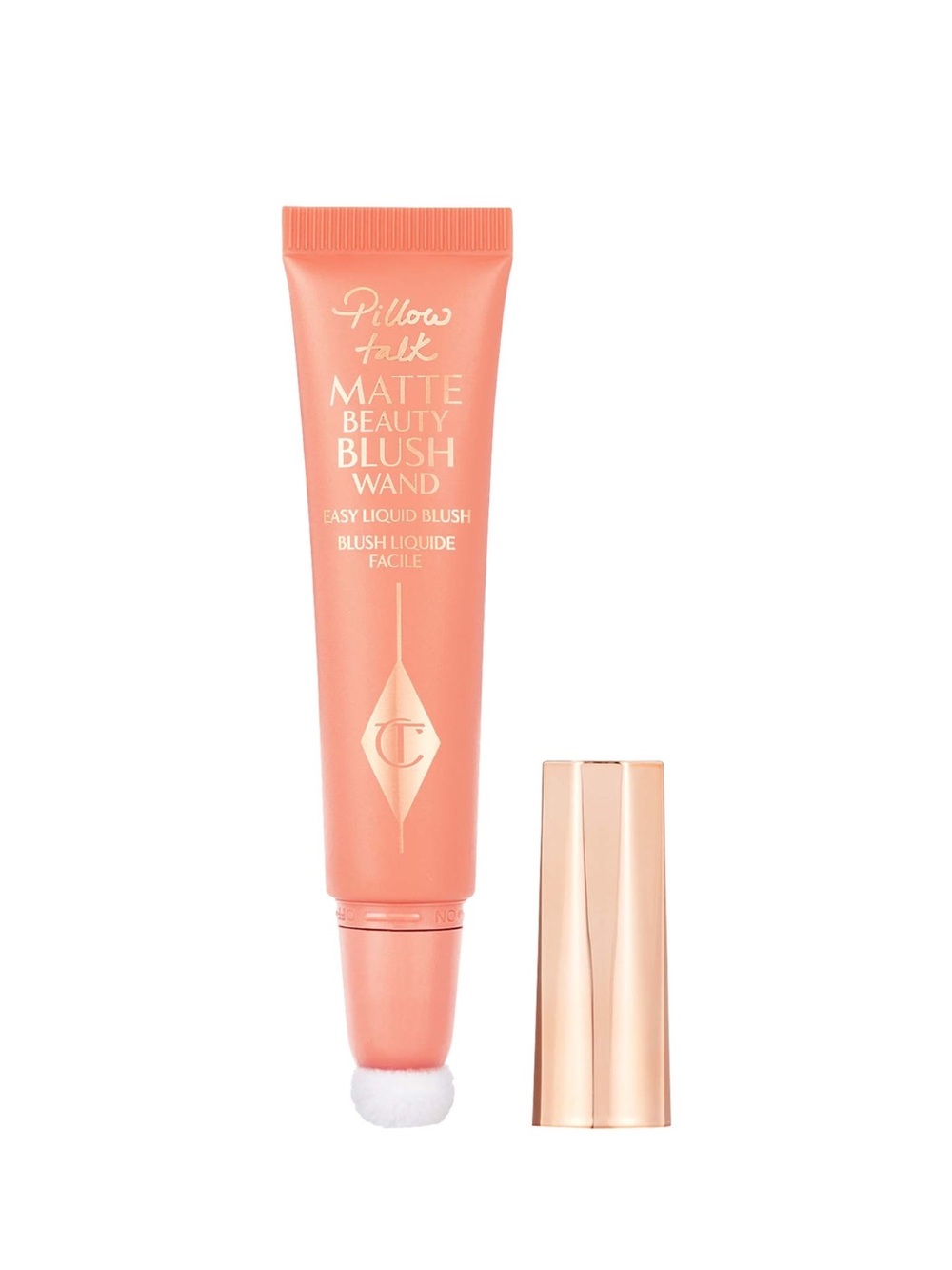 Charlotte Tilbury Matte Beauty Blush Wand Pillow Talk Peach Pop Matte Nude Peach